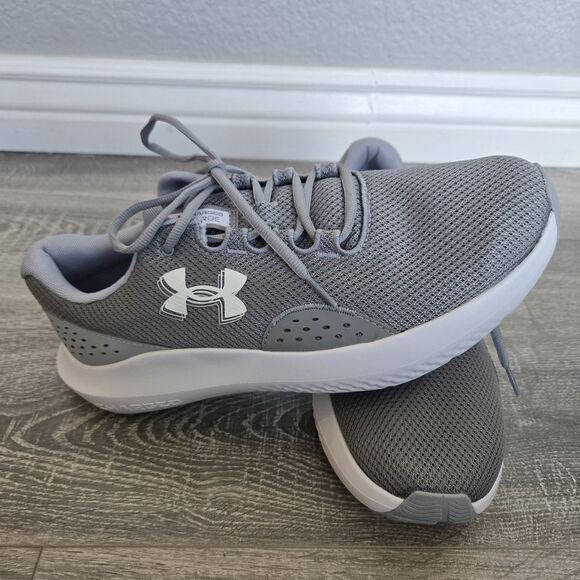 Men's Under‎ Armour Charged Edge Training Shoes Gray/whiteSz12 New Without Box